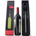 Wine chill rod and wine pourer 