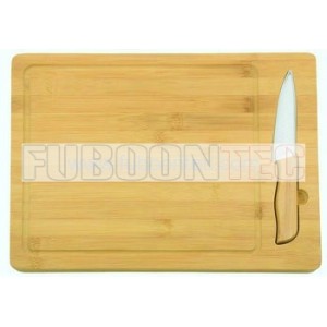 FGS308 4" Ceramic knife with bamboo cutting board
